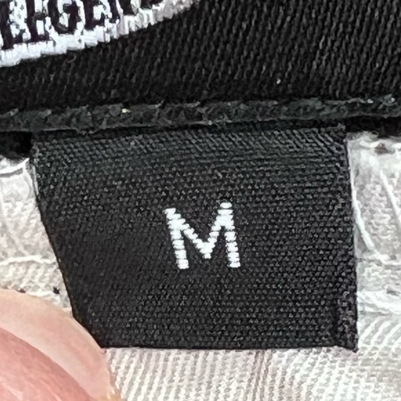 Harley-Davidson Putty Black Button-down Collar Embroidered Short Sleeve Shirt M - Picture 6 of 15